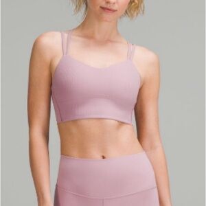 Lululemon Like a Cloud Ribbed longline Bra Size 8